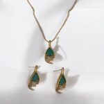 Oval Ferozi Stone Necklace - Image 3