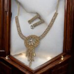 Stonefans Zircon Flowers Necklace and Earrings Set