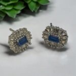 Tanzanite Blue Stone Necklace & Earrings - Image 2