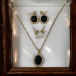 Daily Wear Black Necklace & Earrings