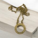 Nana Plan Circle Clavicle Chain Necklace - Image 2