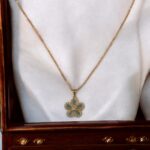 Sun Flower Pendant Necklace Earrings Ring Jewelry Set - Image 2