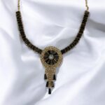 Ruby Black Springel Victorian Golden Necklace Set - Image 3