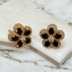 Rhinestone Pendant Necklace Earrings Ring Jewelry Set - Image 4