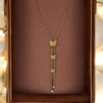Gold Plated Stainless Steel butterfly Pendant Necklace