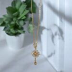 Sweet Zircon Crystal Pendant Clavicle Chain Necklace - Image 2