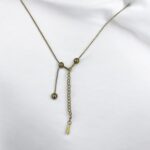 Long Tassel Adjustable Beads Chain Necklace - Image 2