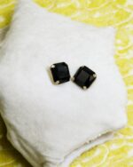 Minimalistic Black Pear Drop Tops - Image 2