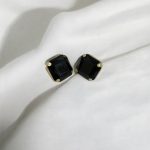 Minimalistic Black Pear Drop Tops