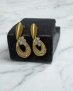 Gold western style earrings