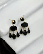 Black Evening Earrings - Image 4