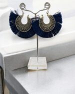 Blue Fringe Dangle Earring