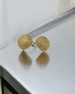 Half Dome Nugget Style Gold Plated Tops - Image 2