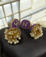 Meenkari parpal Kundan Jhumkay - Image 3