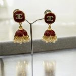 Meenkari Redish Kundan Jhumkay