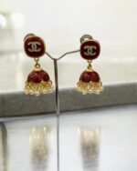 Meenkari Redish Kundan Jhumkay