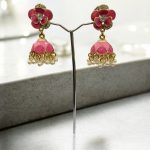 Enamal Flower Jhumka