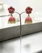 Enamal Flower Jhumka