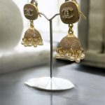 Meenkari Gold Plated Kundan Jhumkay