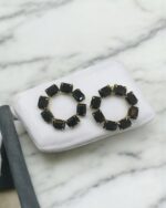 Juillet Black Stons Hoops