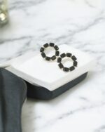 Juillet Black Stons Hoops - Image 2