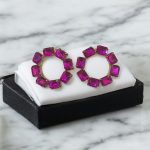 Juillet Pink Stons Hoops