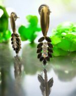 The Midnight Black Stone Earrings