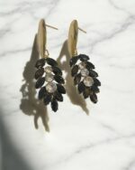 The Midnight Black Stone Earrings - Image 2