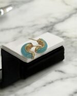 Ferozi Hoop Amber Earrings