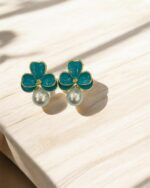 Three Leaf Ferozi Earring - Image 2
