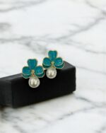 Three Leaf Ferozi Earring