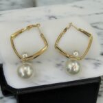 Square Hoop Earrings - Image 2